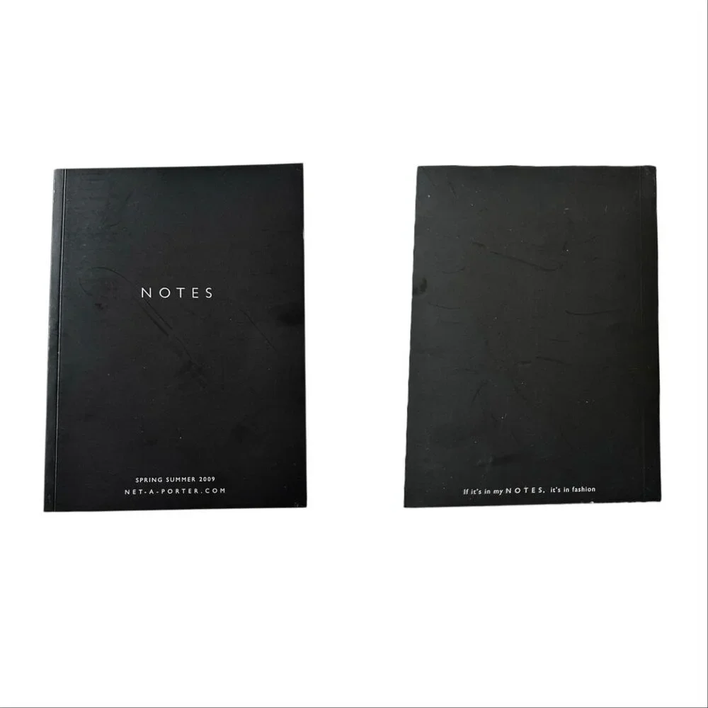 Set of 2 NET-A-PORTER NOTES Magazines SS 2008 & SS 2009 Rare Fashion Collectible